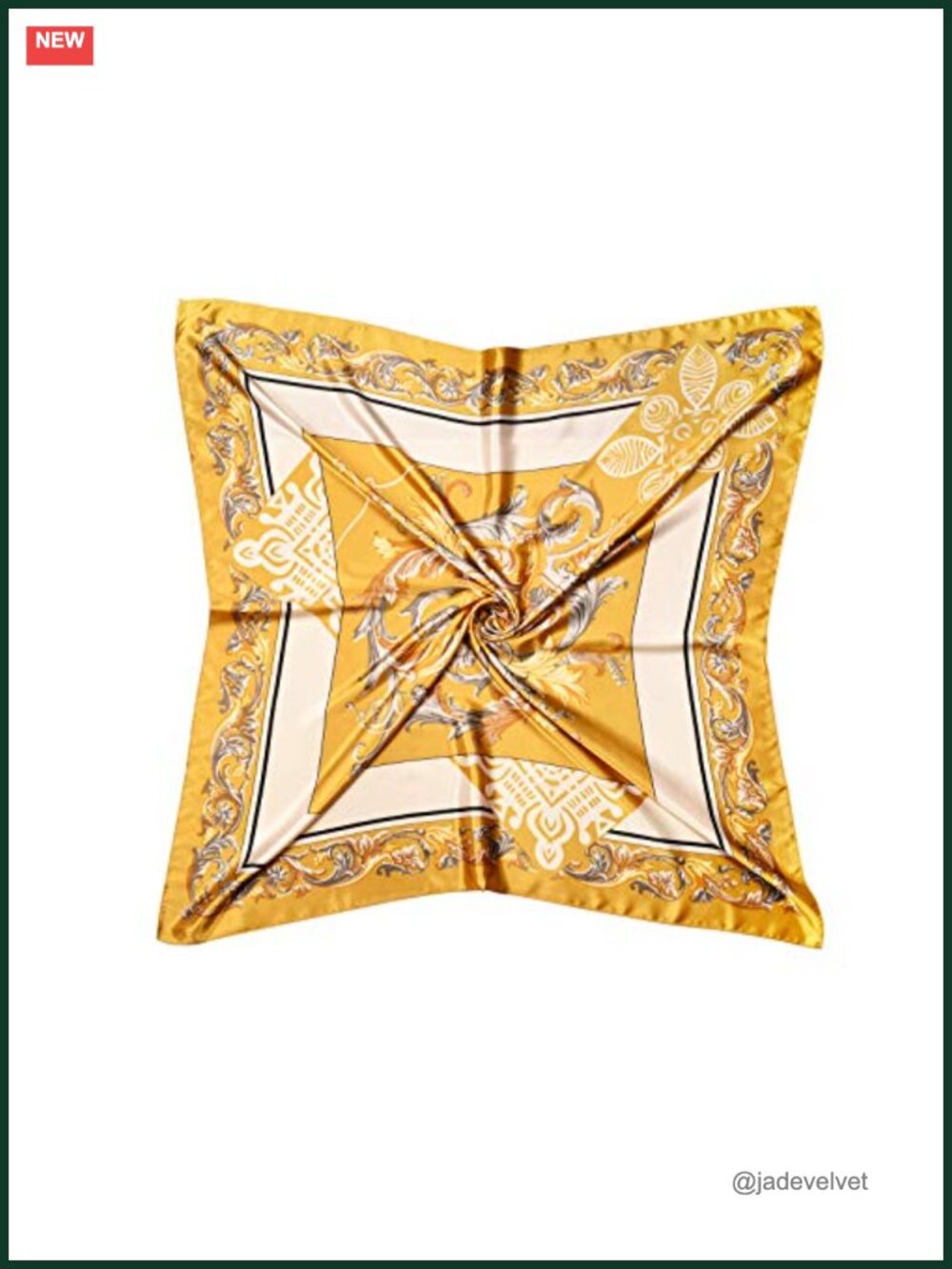 Silk Like Square Scarf for Women, Hair Wrapping, Neck, Head, 35x35